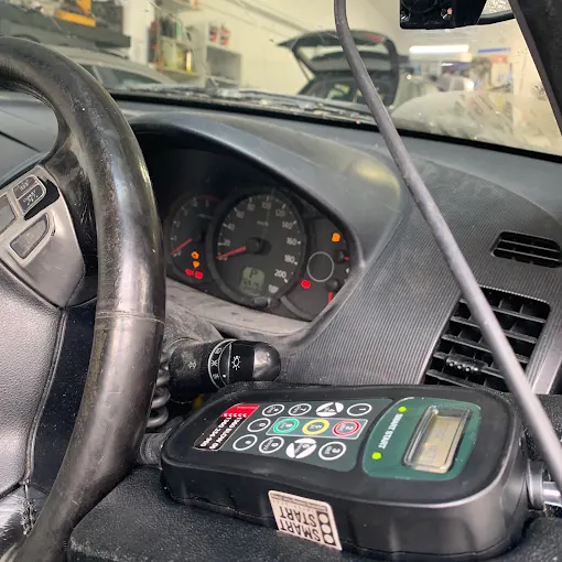 Alcohol interlock fitted in a Honda
