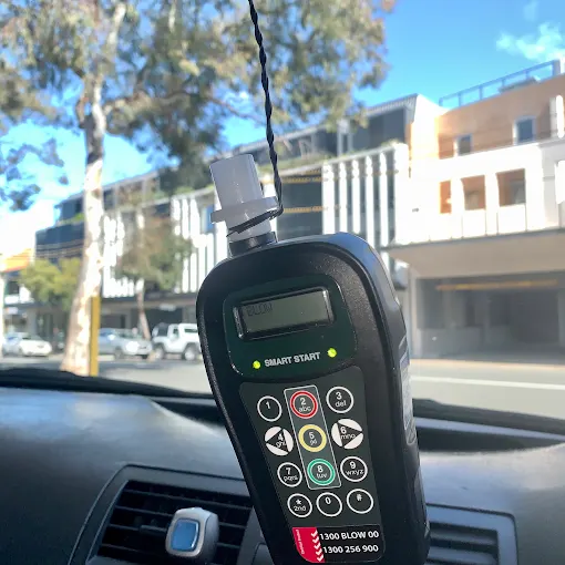 Smart Start handset in a vehicle in Randwick
